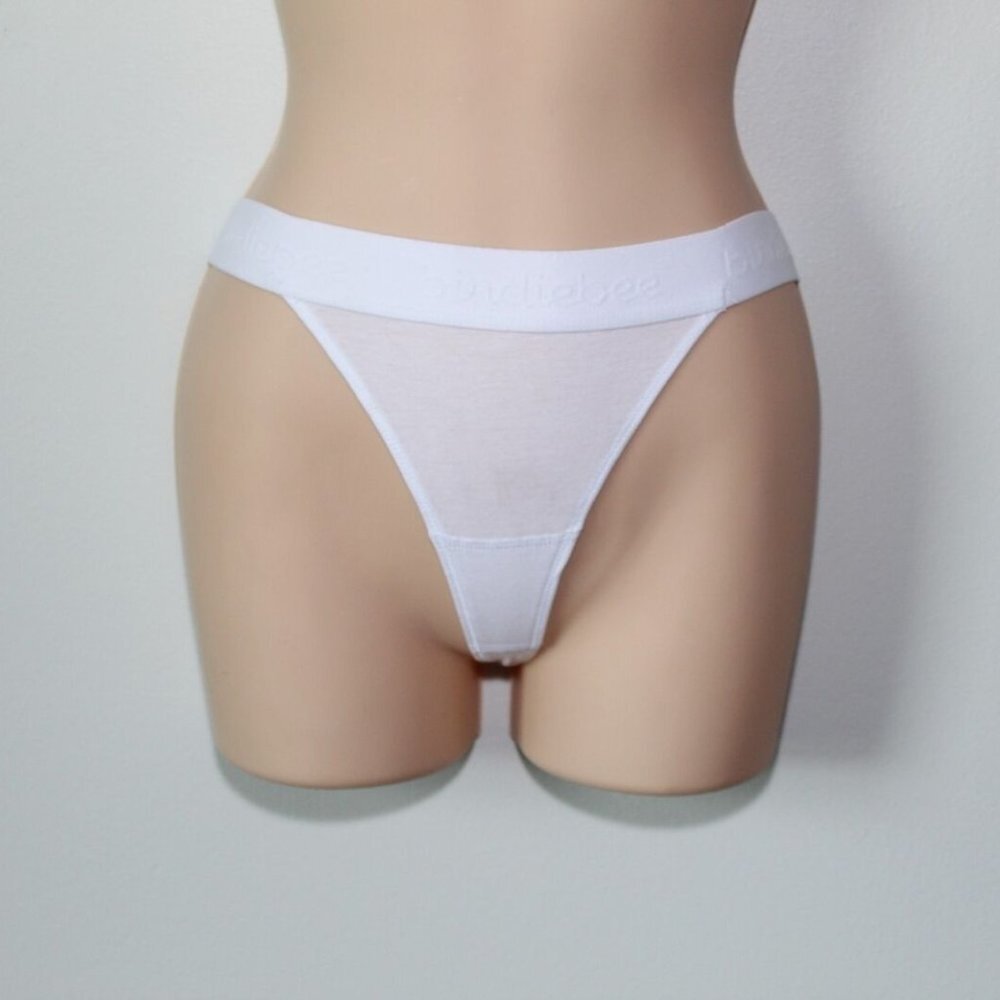 ✨2/$20 NWT Birdiebee Bee Strong Thong Panties White Underwear XS Small H13363 - Picture 12 of 12